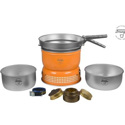 Zestaw naczyń turystycznych Trangia Stove  25-1 UL z palnikiem spirytusowym cloudberry