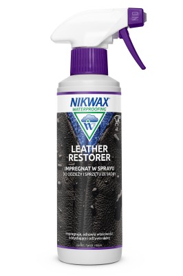 Impregnat do regeneracji odzieży i sprzętu ze skóry Nikwax Leather Restorer 300 ml atomizer 