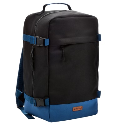 Plecak kabinowy Meteor Hermod 20 l czarno-niebieski (40x25x20 cm)