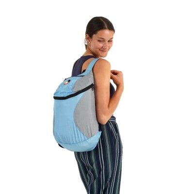 Plecak turystyczny składany Ticket to the Moon Mini Backpack 15L Sky Blue/Light Grey TMMBP3102