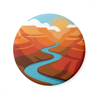 Przypinka metalowa Mohilo Grand Canyon USA 58mm