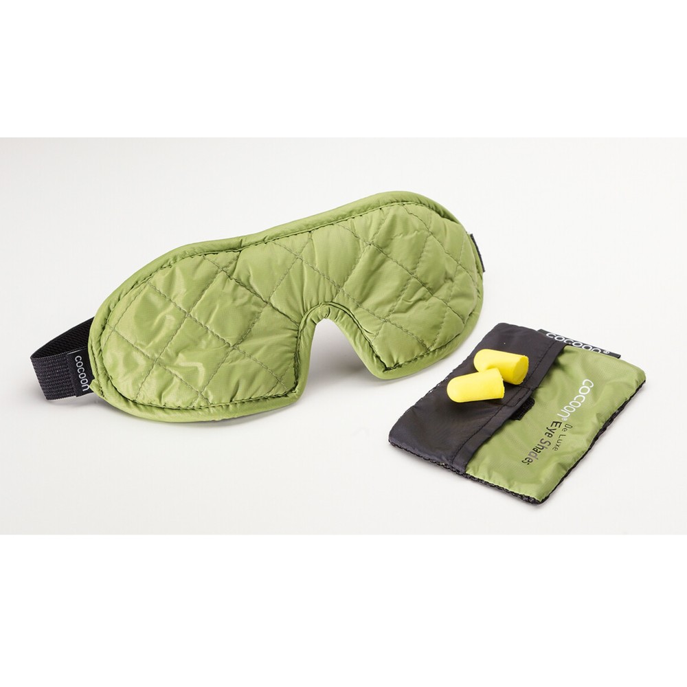 Opaska podróżna na oczy Cocoon Eye Shades De Luxe wasabi-grey