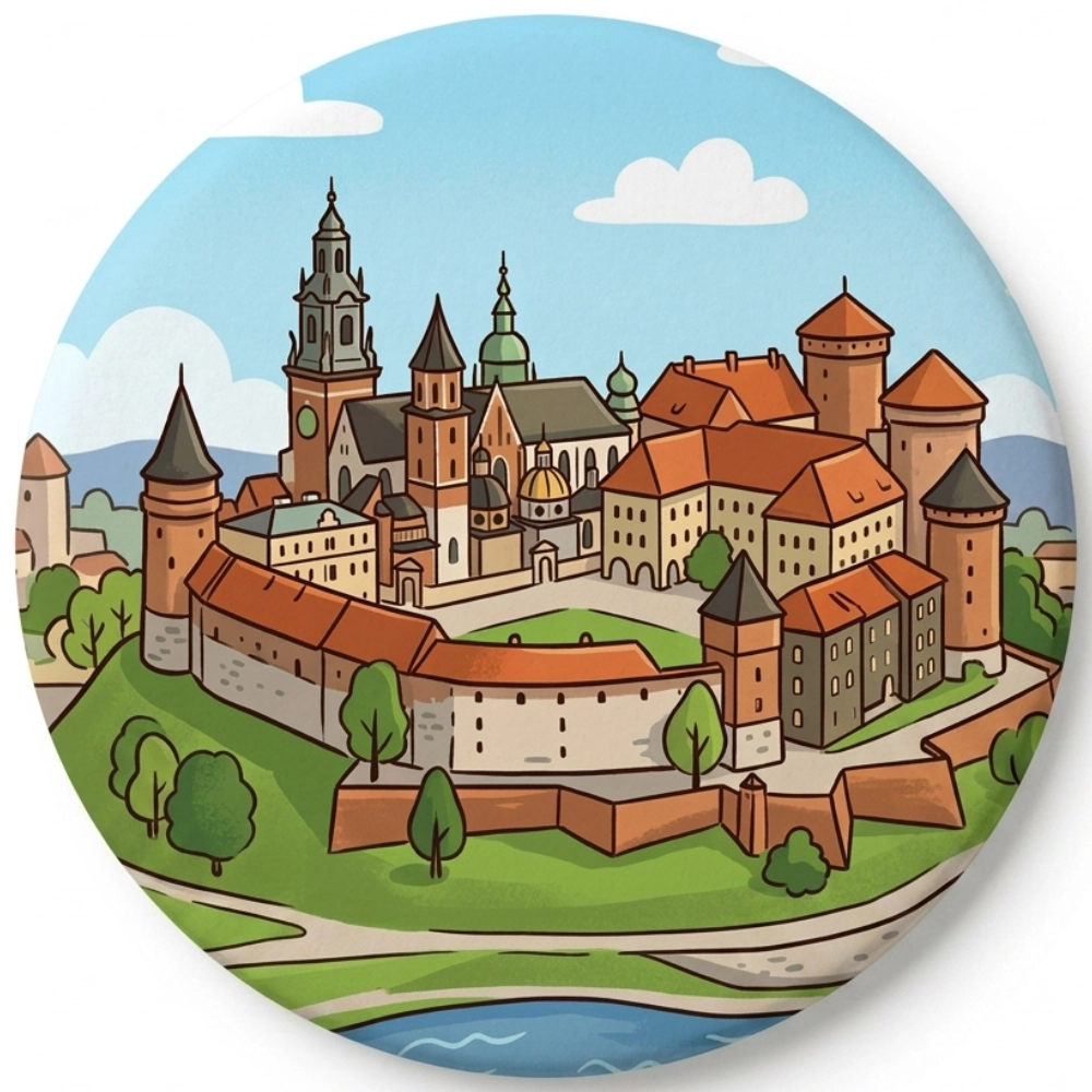 przypinka button zamek na wawelu.webp