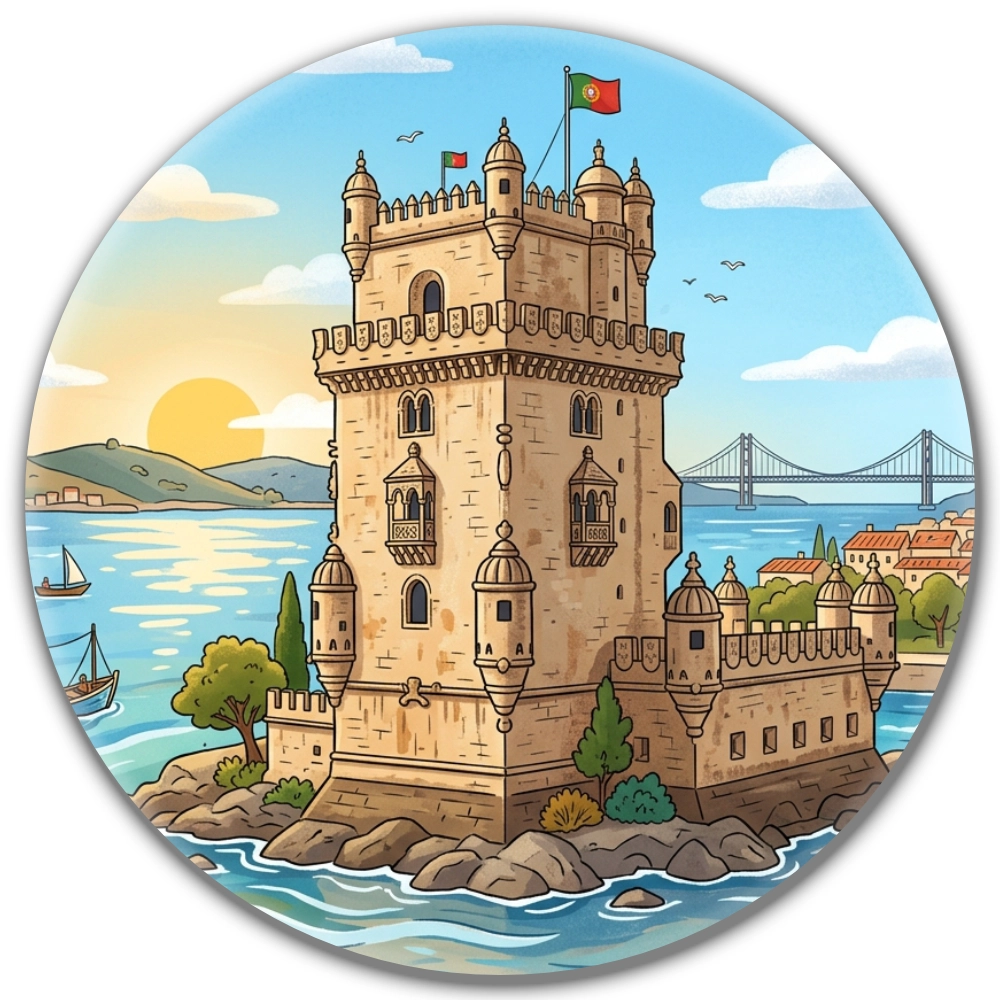 przypinka turystyczna Torre de Belém.webp