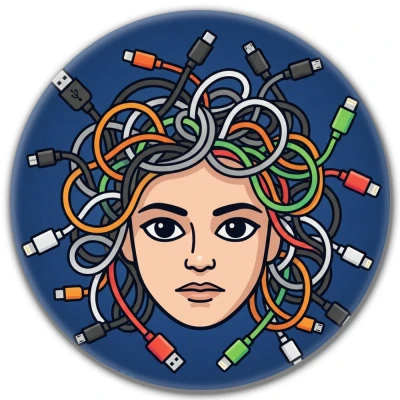 Przypinka pin Mohilo – Współczesna Meduza 58mm
