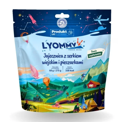 Liofilizat Lyommy Jajecznica z serkiem wiejskim i pieczarkami 275g