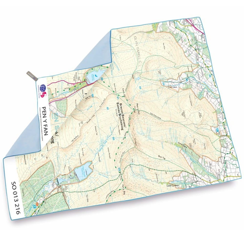 Ręcznik szybkoschnący Lifeventure SoftFibre OS Map Towel Giant, Pen-Y-Fan