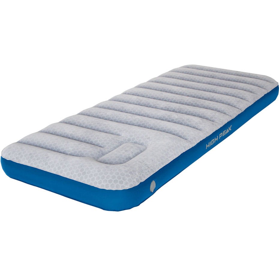 Materac welurowy High Peak Cross Beam King Extra Long jasnoszary-niebieski