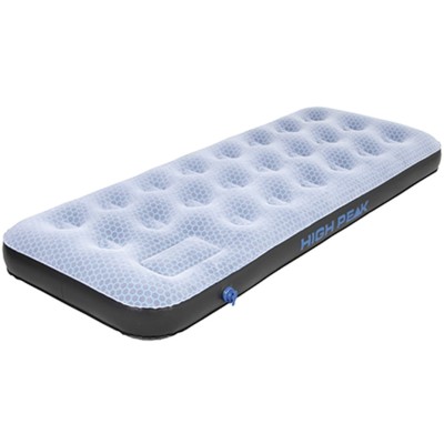 Materac welurowy High Peak Single Comfort Plus 185x74x20cm szaro niebiesko czarny