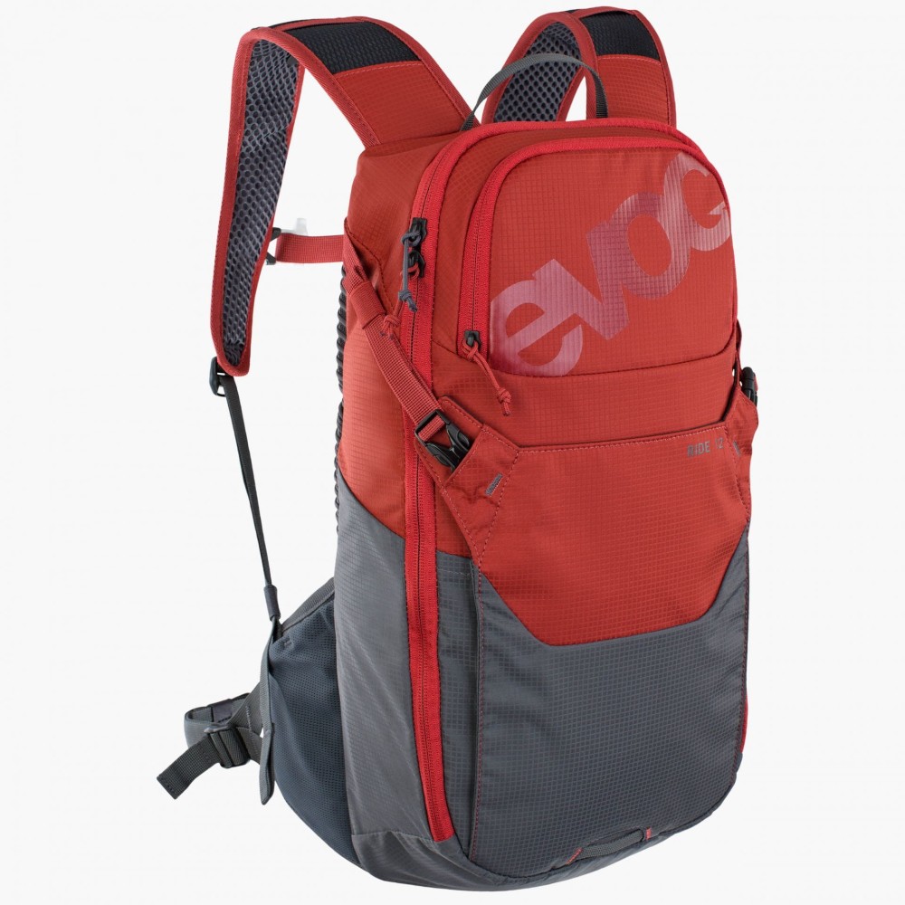 Plecak turystyczny rowerowy Evoc Ride 12 chili red - carbon grey 100321514