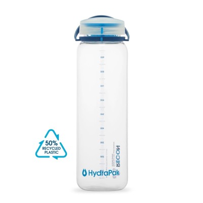 Butelka na wodę Hydrapak Recon 1 L Clear/ Navy & Cyan
