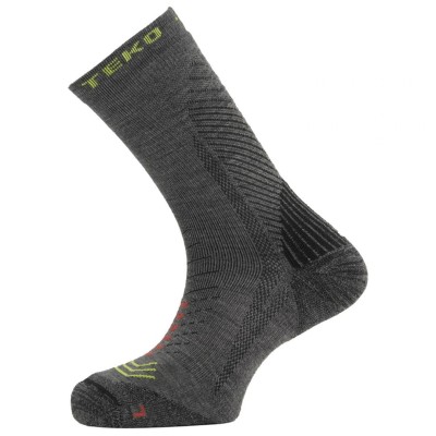 Skarpety z wełną merino Teko ecoHIKE Discovery Light Half Cushion 2.0 Granite