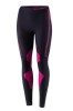Getry termoaktywne damskie Brubeck Dry LE13260 czarny/fuksja