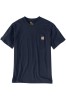 Koszulka męska T-shirt Carhartt Heavyweight Pocket K87 412 granatowy