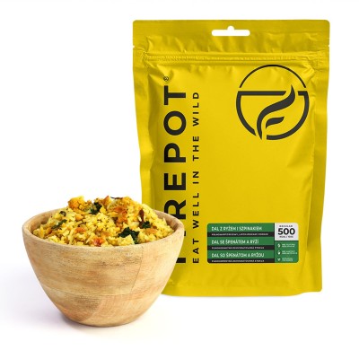 Posiłek suszony wegański Firepot Dal z ryżem i szpinakiem 135g