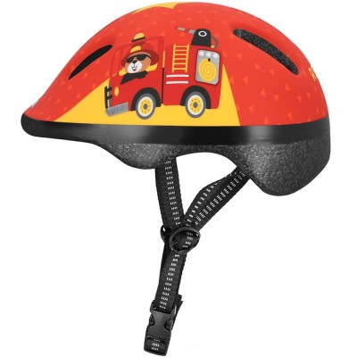 Kask rowerowy dziecięcy Spokey Fun Strażak czerwony 