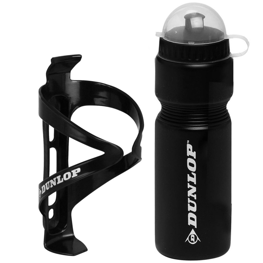 Bidon z uchwytem rowerowym Dunlop 750 ml czarny