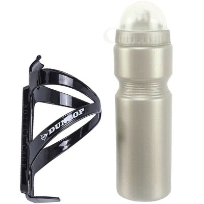 Bidon z uchwytem rowerowym Dunlop 750 ml transparentny
