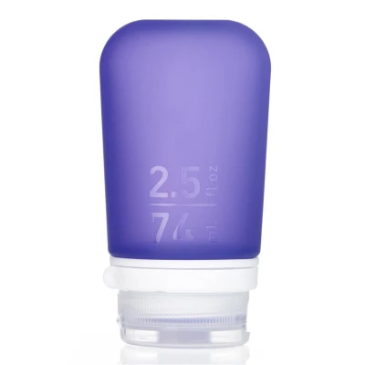 Butelka podróżna silikonowa do samolotu Humangear  GoToob+ M 74ml purple
