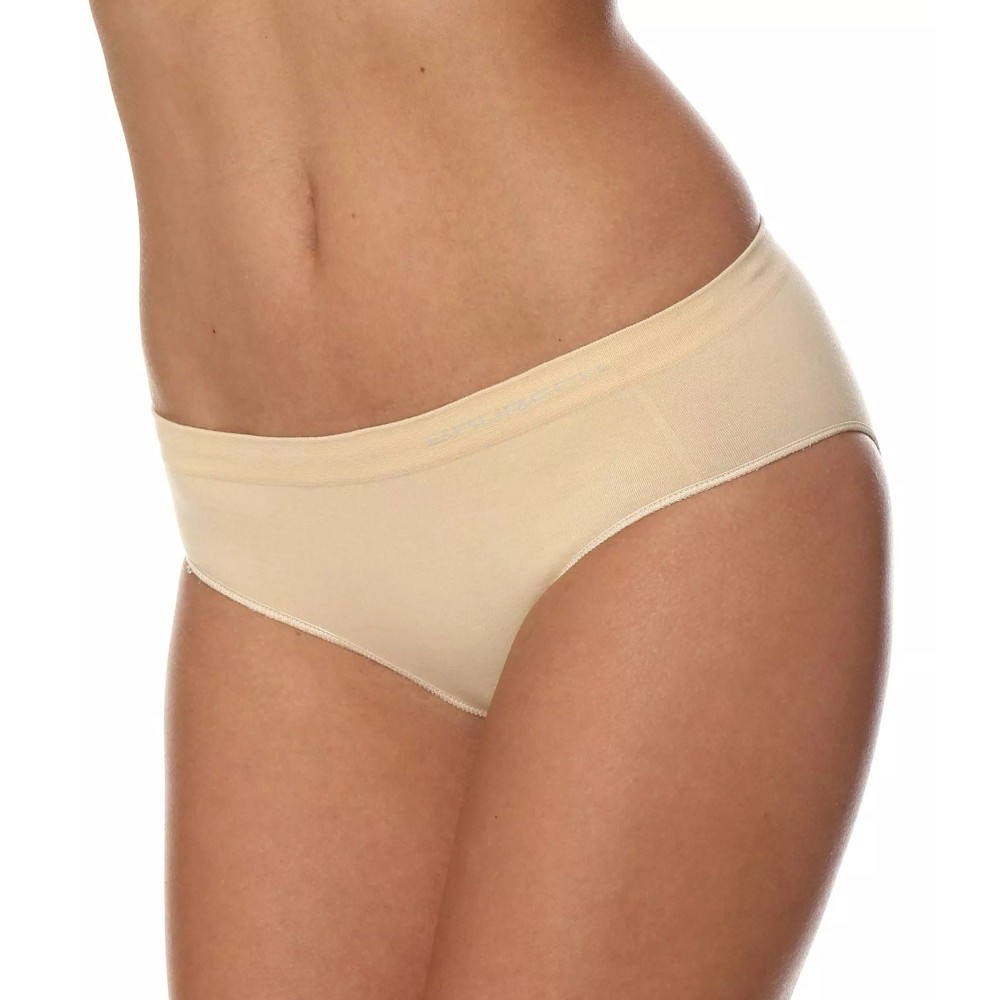 Majtki damskie hipster bawełniane Brubeck Comfort Cotton HI00043A beżowy