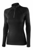 Bluza termoaktywna damska z zamkiem Brubeck Extreme Merino LS16090 czarny