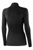 Bluza termoaktywna damska z zamkiem Brubeck Extreme Merino LS16090 czarny