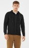 Bluza męska bambusowa rozpinana z kapturem Viking Lonetree 0900 czarny