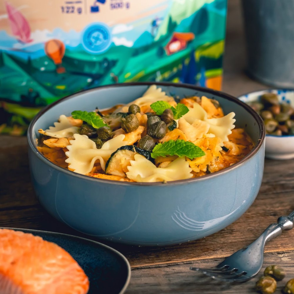 Liofilizat Lyommy Makaron farfalle z łososiem 500g