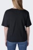 Koszulka damska bawełniana z kieszonką Carhartt Lightweight Crewneck czarny