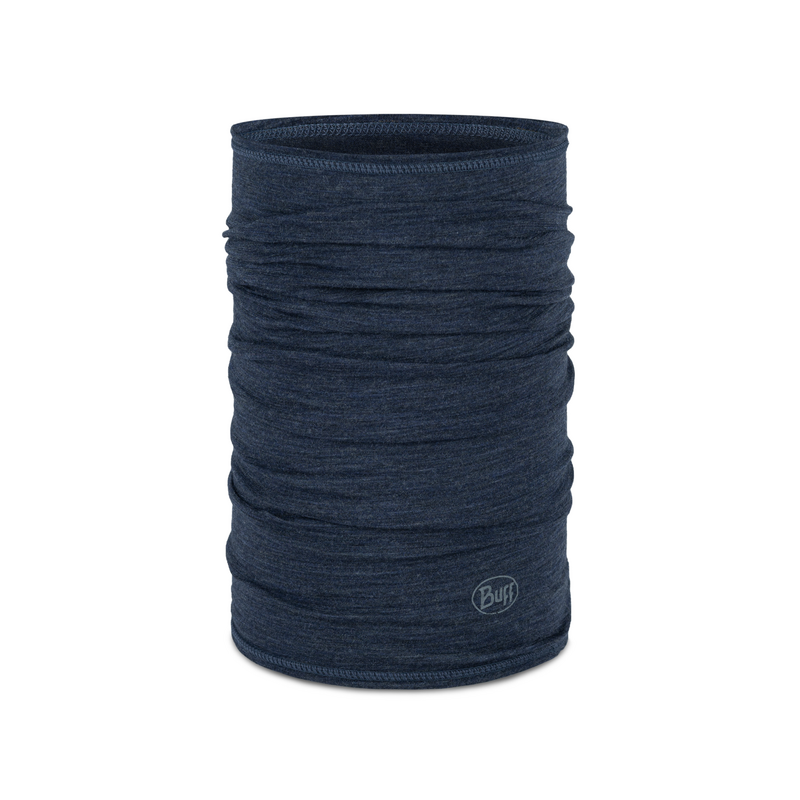 Chusta wielofunkcyjna z wełny merynosów Buff Merino Lightweight Solid Night Blue