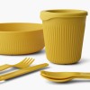 Zestaw naczyń turystycznych 6-częściowy dla jednej osoby Sea To Summit Passage Dinnerware Arrowwood Yellow