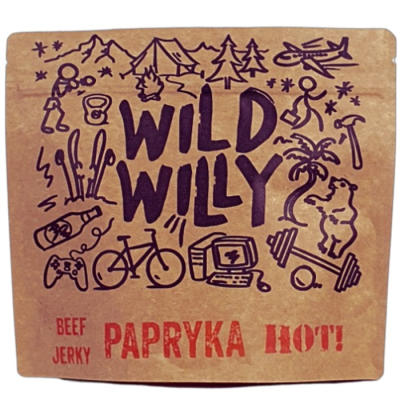 Suszona wołowina Wild Willy Beef Jerky Papryka HOT! 100g