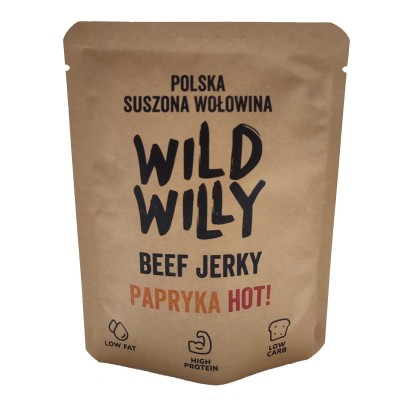 Suszona wołowina Wild Willy Beef Jerky Papryka HOT! 30g