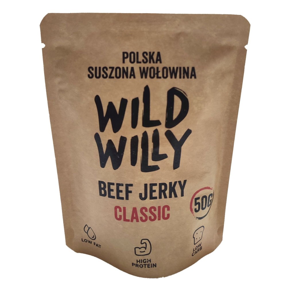 Suszona wołowina Wild Willy Beef Jerky Classic 50g