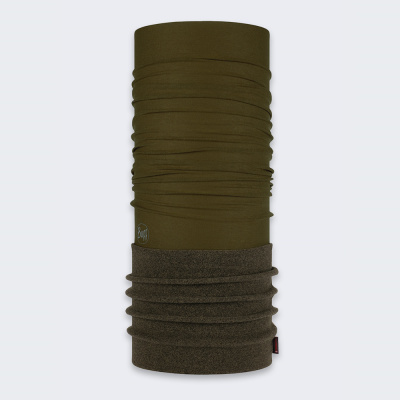 Komin wielofunkcyjny z polaru Buff Safety Polar Solid Military