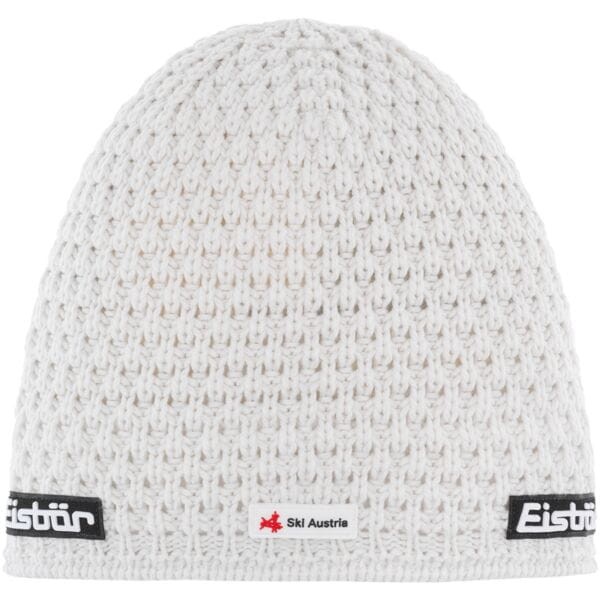 Czapka z wełną merino Eisbar Trail Pompon MÜ SKA 100 biały