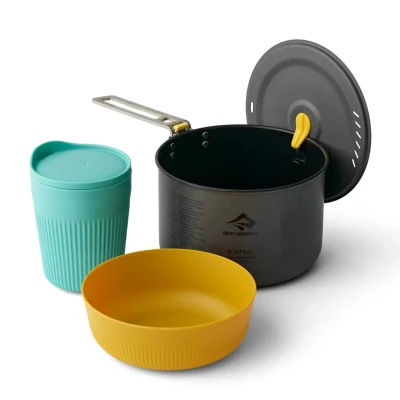 Zestaw naczyń turystycznych z garnkiem 2L Sea To Summit Frontier UL One Pot Cook Set (3 elementy)